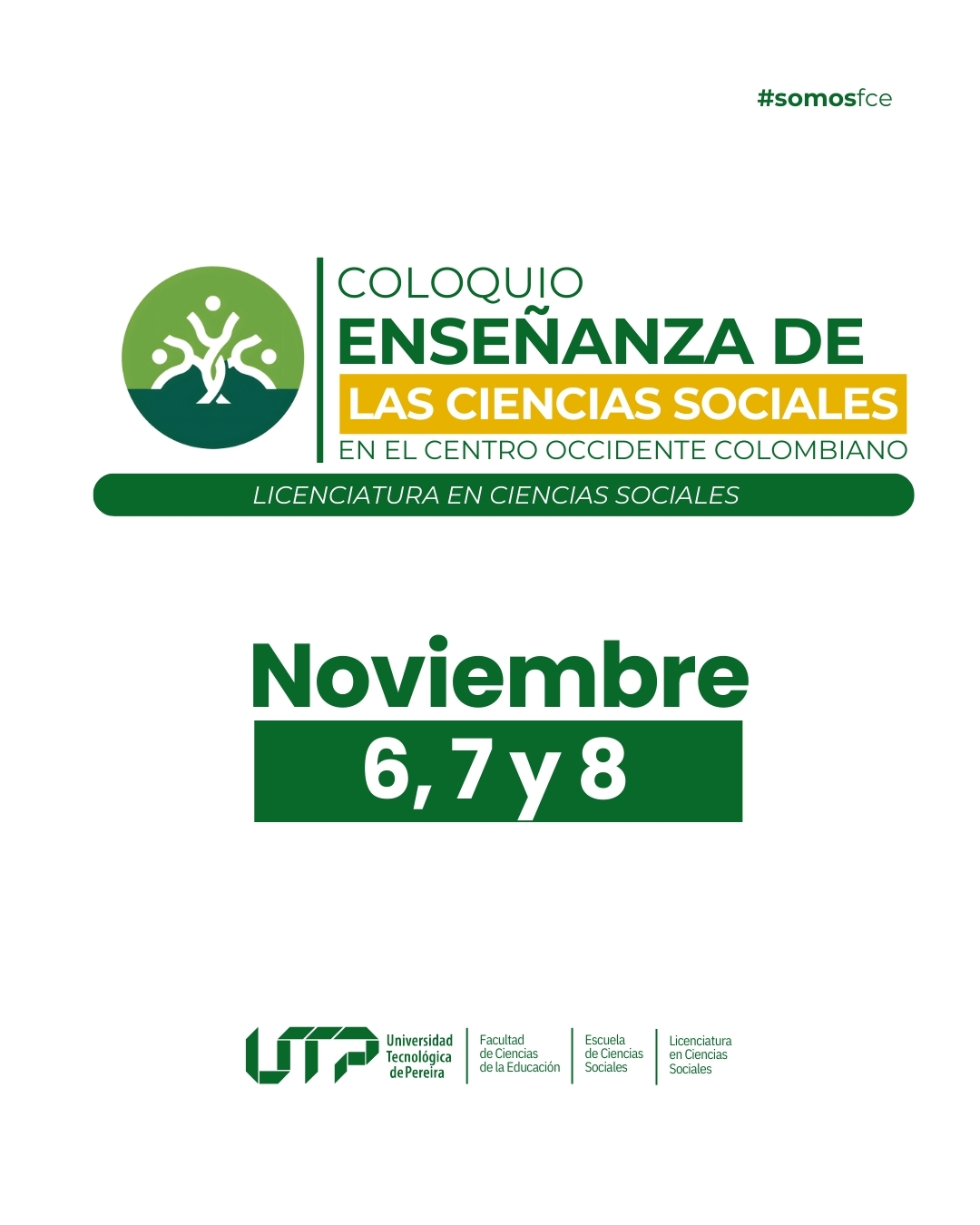 La Universidad Tecnológica de Pereira será el epicentro del próximo Coloquio de Enseñanza de las Ciencias Sociales en el Centro Occidente Colombiano, evento que se realizará del 6 al 8 de noviembre de 2024 en la capital risaraldense. Organizado por la Escuela de Ciencias Sociales, este encuentro reunirá a estudiantes, docentes, académicos y profesionales de la región interesados en el intercambio de experiencias, metodologías y estrategias innovadoras para la enseñanza de las Ciencias Sociales.