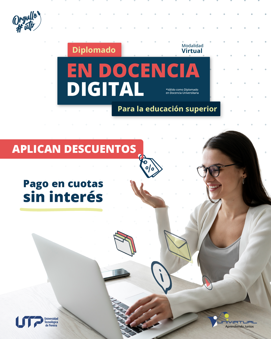 Este programa, completamente virtual y con una duración de 17 semanas, está diseñado para transformar la práctica docente en la educación superior mediante el uso de herramientas TIC y estrategias pedagógicas innovadoras. Los interesados aún pueden aprovechar esta oportunidad única para mejorar sus competencias educativas desde la comodidad de su hogar.