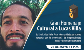 Gran homenaje cultural Lucas Villa 