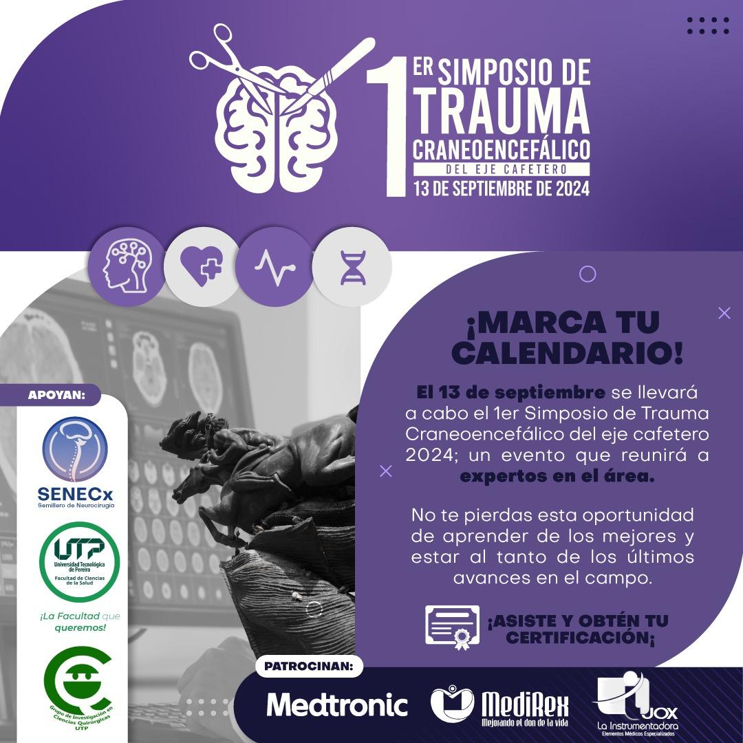 Expertos en neurocirugía se reunirán en la Universidad Tecnológica de Pereira para el primer Simposio de Trauma Craneoencefálico del Eje Cafetero. Un evento clave para actualizar conocimientos y fortalecer la práctica médica en salud neurológica. 