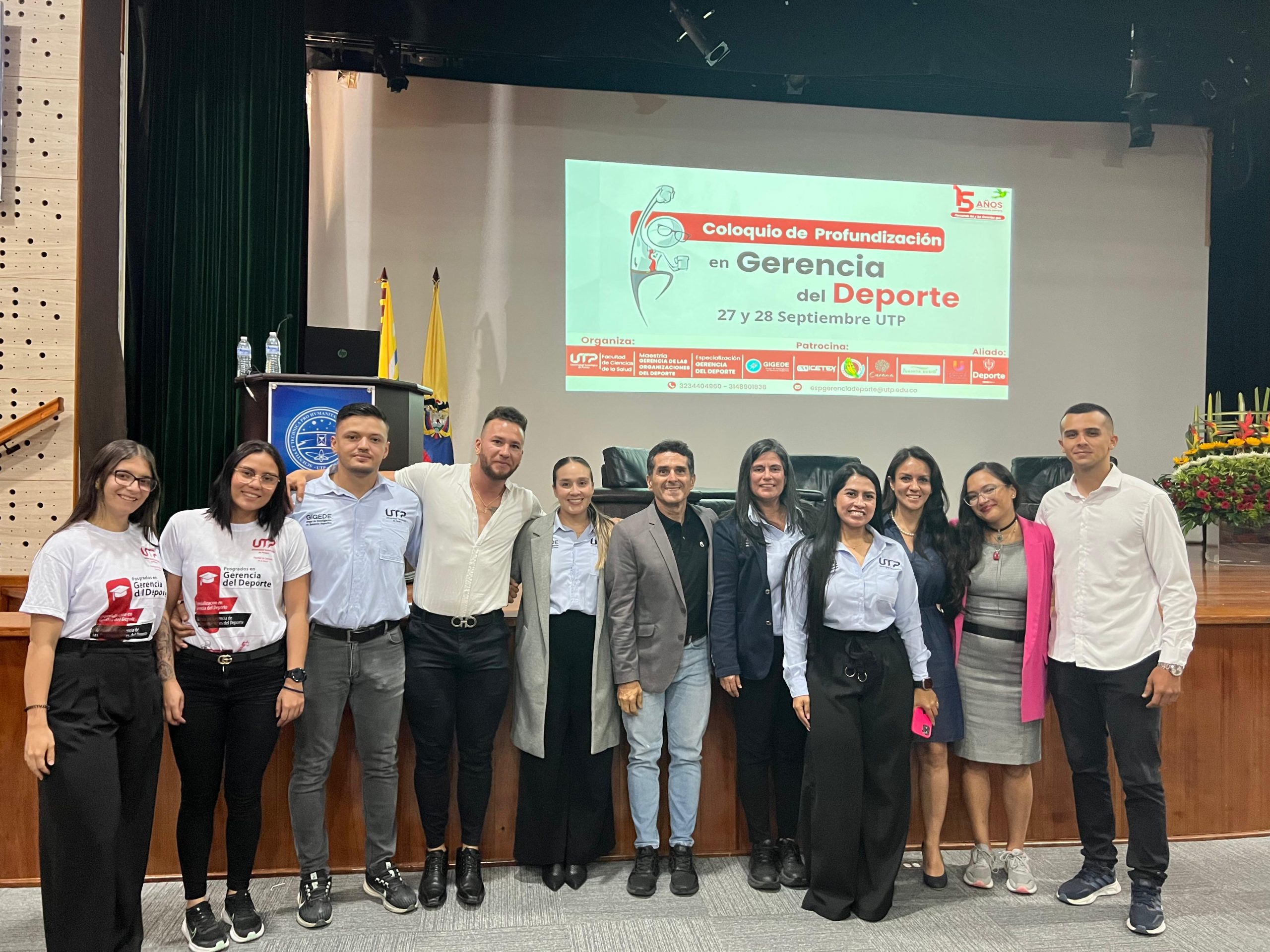 La Universidad Tecnológica de Pereira celebró los 15 años de la Especialización en Gerencia del Deporte, un programa de posgrado que se ha consolidado como referente en la formación de líderes en el sector deportivo de la región y el país. El evento se desarrolló el pasado fin de semana en el Auditorio Jorge Roa Martínez y contó con la participación de académicos, egresados y expertos internacionales, quienes reflexionaron sobre el camino recorrido y los desafíos que enfrenta la gerencia deportiva.