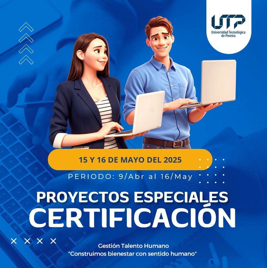El proceso de Administración de la Compensación recuerda que los días jueves 15 y viernes 16 de mayo del 2025, son las fechas asignadas para realizar la Certificación y Aprobación de docentes, administrativos y monitores de Proyectos Especiales (Acuerdo 21) - Periodo a certificar desde el 9 de abril hasta el 16 de mayo del 2025 según su correcta ejecución.
