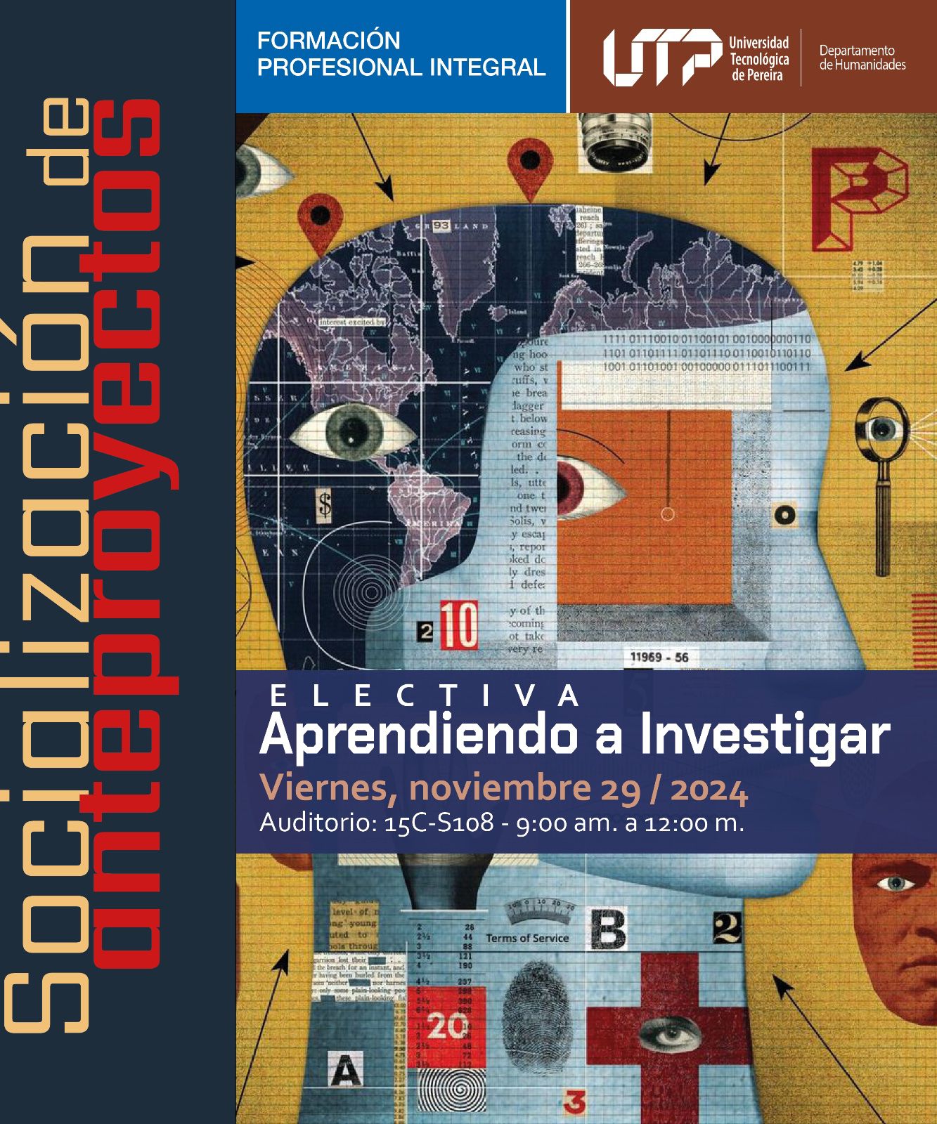 En su compromiso con la Formación Profesional Integral, el Departamento de Humanidades de la UTP promueve escenarios de intervención y participación, que le posibiliten a los y las estudiantes asumirse como agentes de acción y transformación permanente.