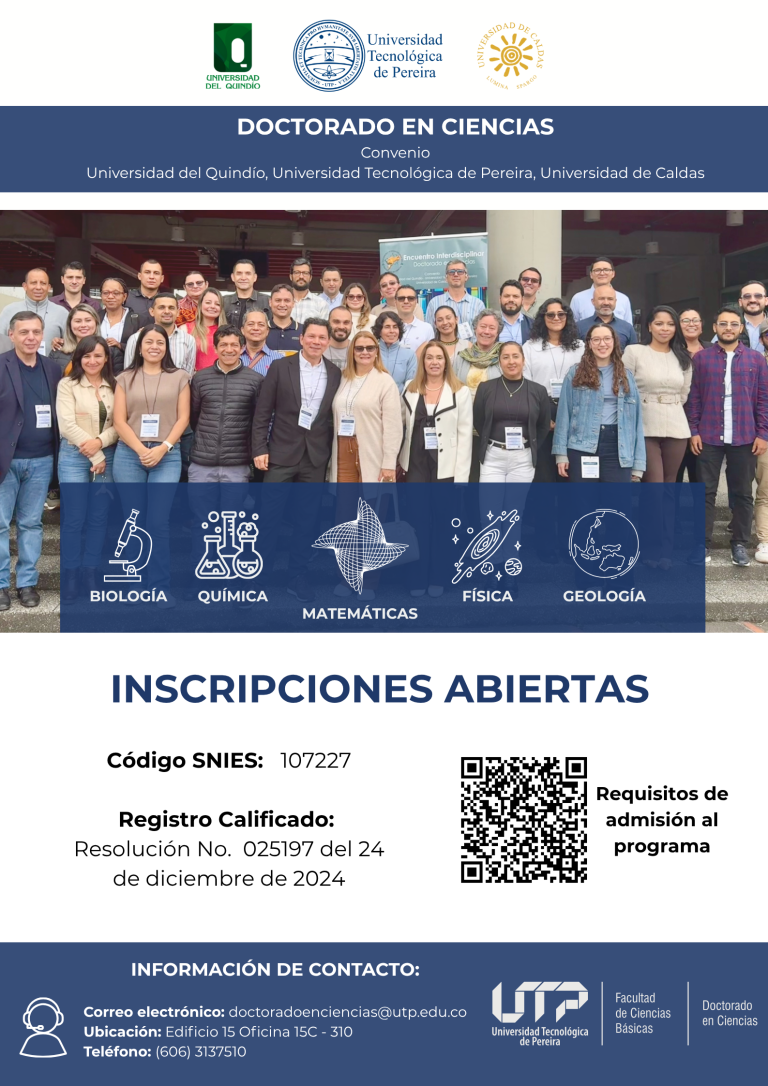 Inscripciones abiertas del programa Doctorado en Ciencias - Gestión de ...