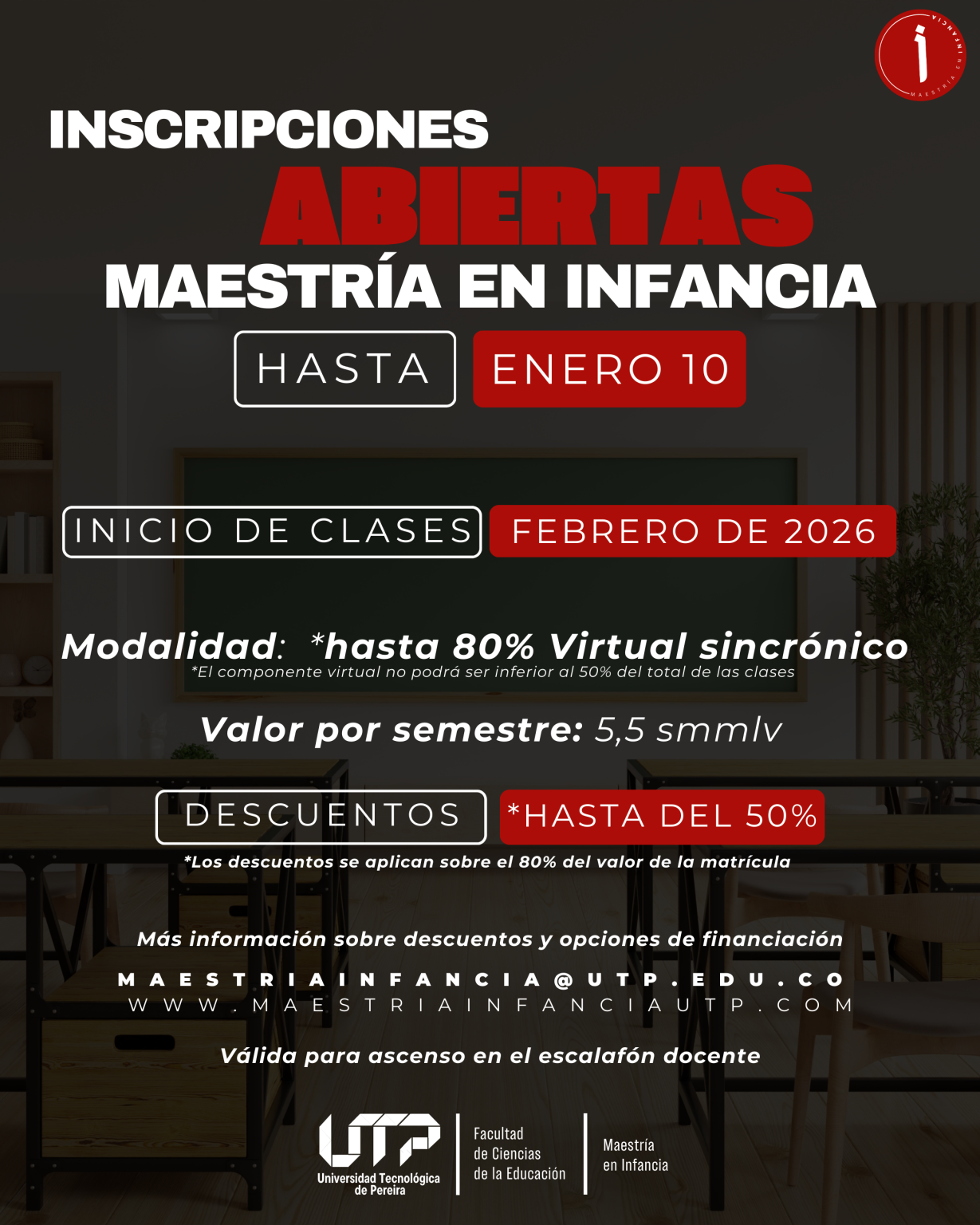 Inscripciones abiertas para la 9na. Cohorte de la Maestría en Infancia ...