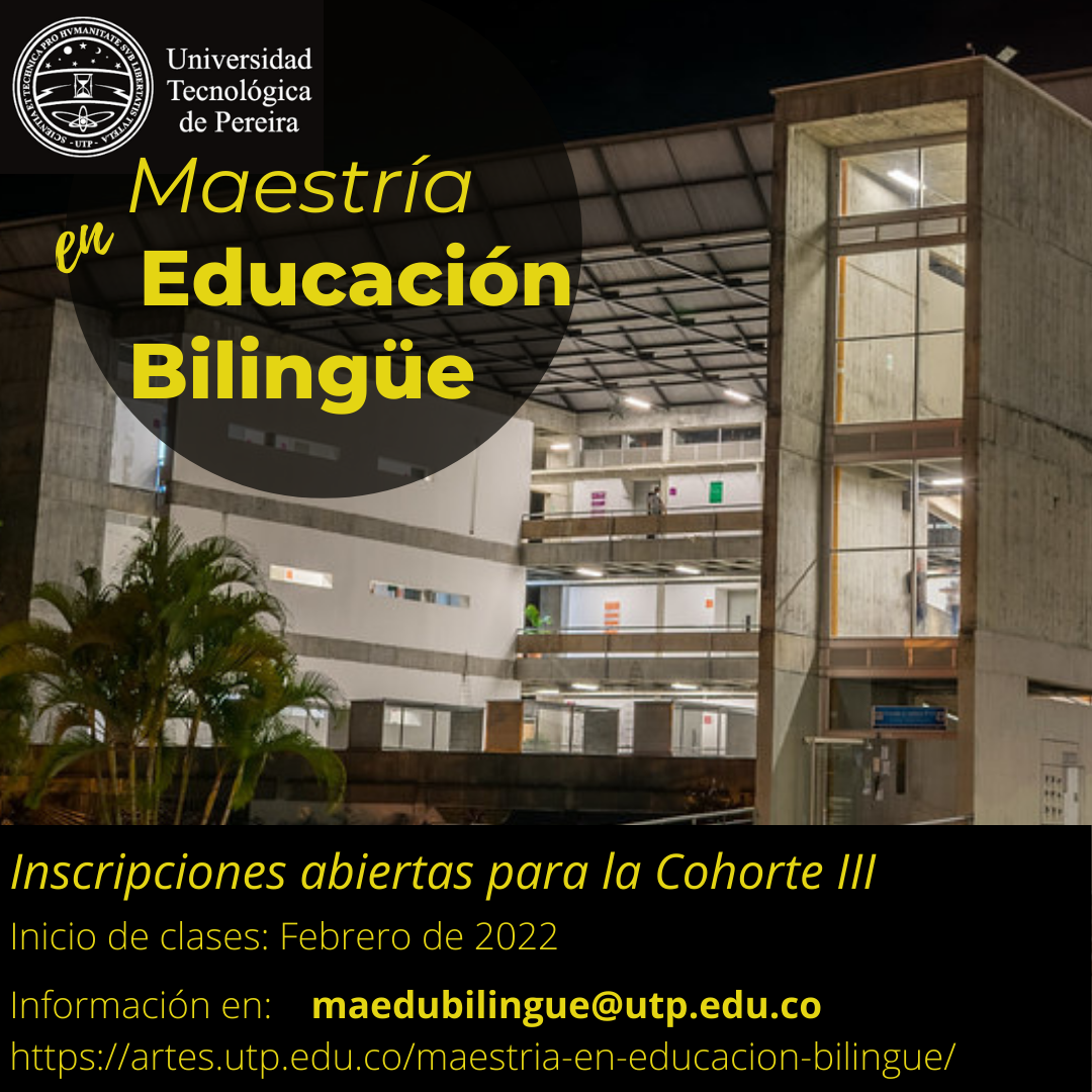 Inscripciones abiertas Maestría en Educación Bilingüe