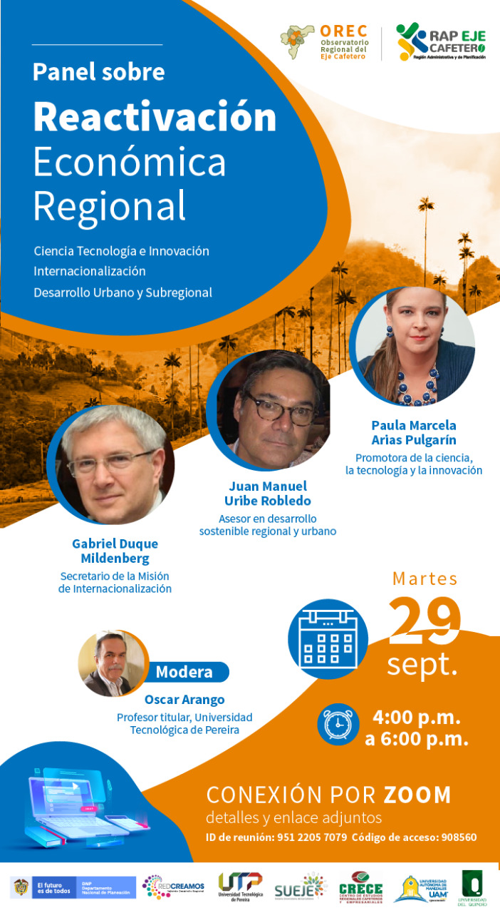 Panel sobre reactivación económica y regional 