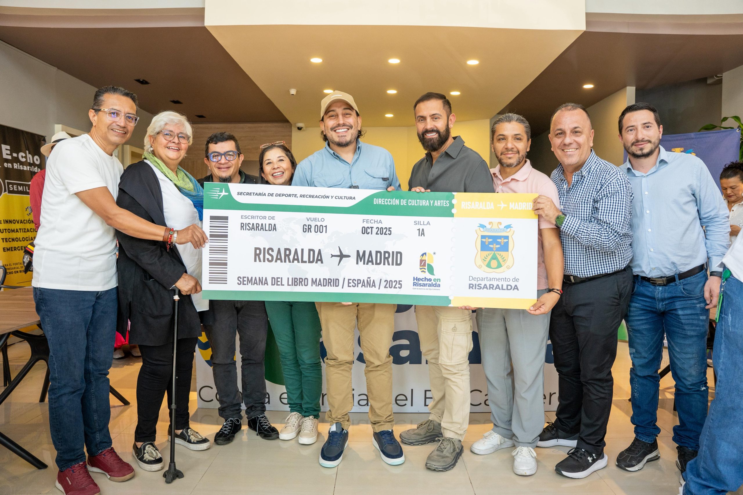 En un hecho muy significativo para la cultura risaraldense, el Doctor John Harold Giraldo Herrera, docente de la Facultad de Educación de la Universidad Tecnológica de Pereira, se prepara para representar por medio de una convocatoria que ganó, junto a otros cinco escritores, al departamento de Risaralda y a la Universidad Tecnológica de Pereira, en el evento internacional ¡Risaralda viaja con sus letras a Madrid!, que se celebrará del 1 al 5 de octubre en la capital española.