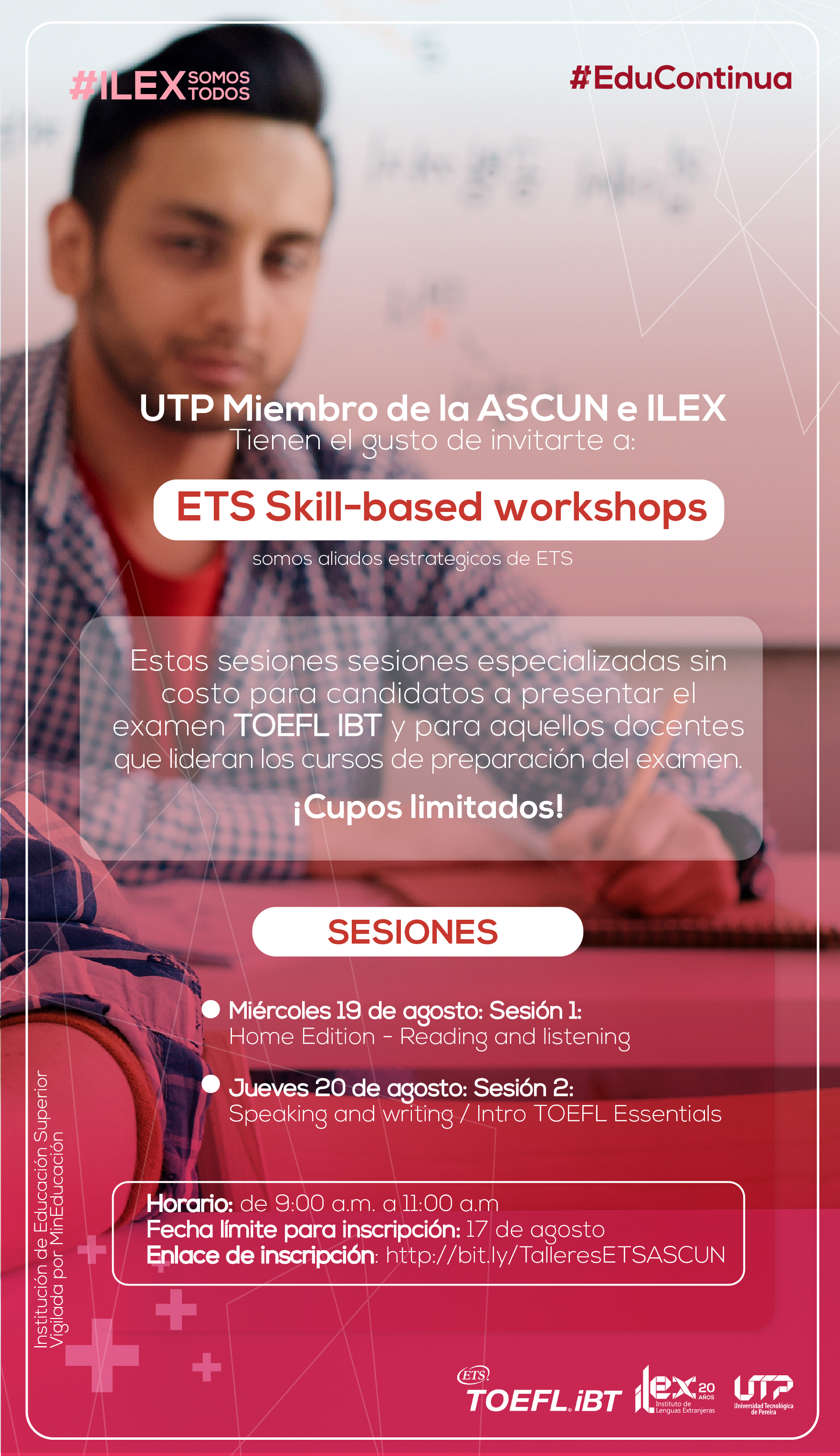 ¡Te invitamos a participar en los ETS Skill-based workshops!