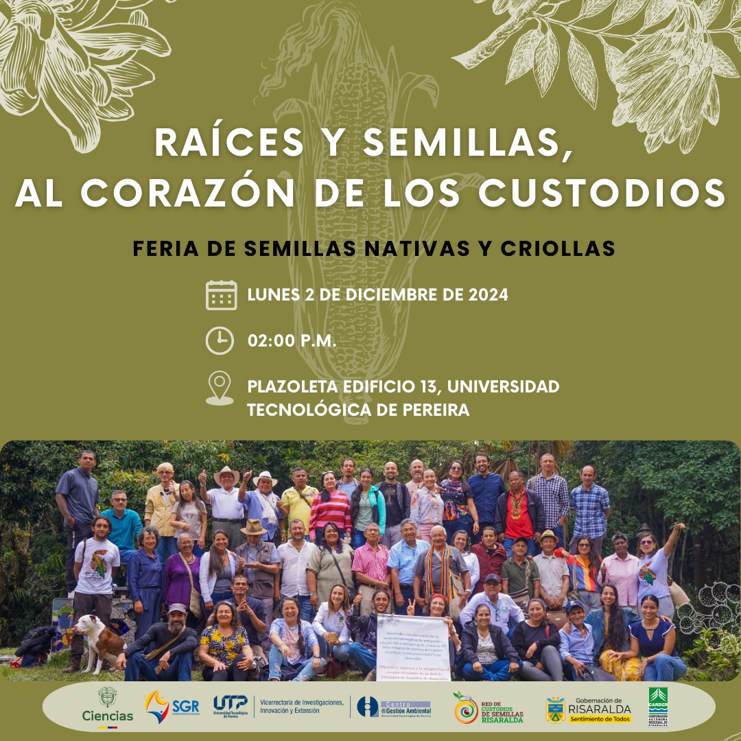 Con el eco de las montañas y la memoria viva de la tierra, la Universidad Tecnológica de Pereira será el escenario de un evento singular: la feria de semillas nativas y criollas “Raíces y semillas, al corazón de los custodios”. Este espacio, tejido con dedicación por los guardianes de la biodiversidad, convoca a toda la comunidad universitaria y a los habitantes de Pereira a celebrar la diversidad, compartir saberes y honrar nuestras raíces.