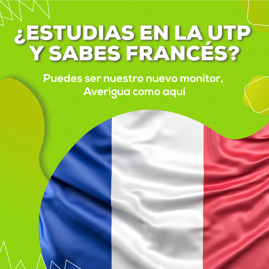 El Instituto de Lenguas Extranjeras (ILEX) de la Universidad Tecnológica de Pereira ha abierto una nueva convocatoria para seleccionar monitores de francés, con el objetivo de fortalecer el acompañamiento y apoyo a los estudiantes en sus clases de este idioma.