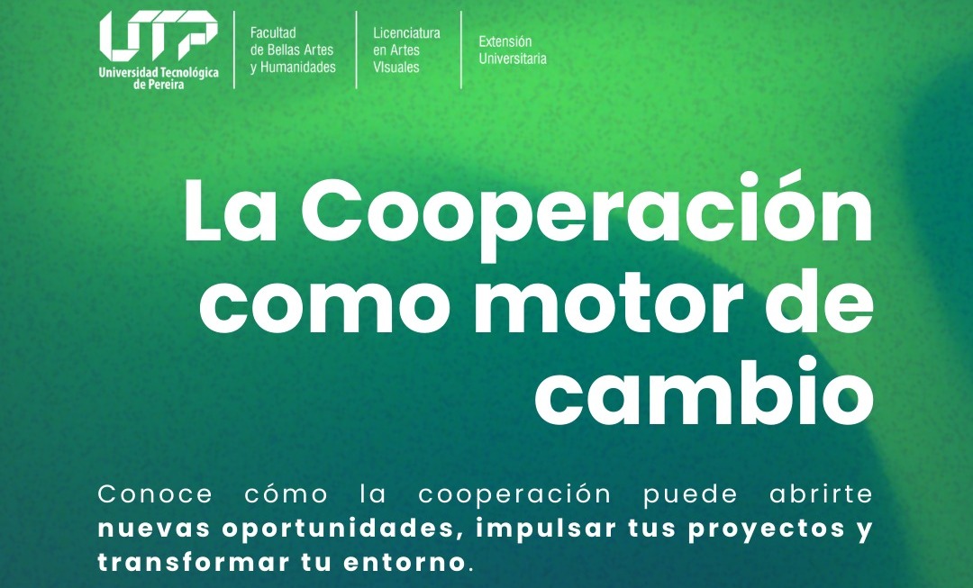 La Cooperativa FAVI UTP invita a toda la comunidad universitaria a participar en la conferencia “La cooperación como motor de cambio”, un encuentro académico y formativo que busca reflexionar sobre el papel de la cooperación como un principio esencial para la transformación social y el fortalecimiento del bienestar colectivo.