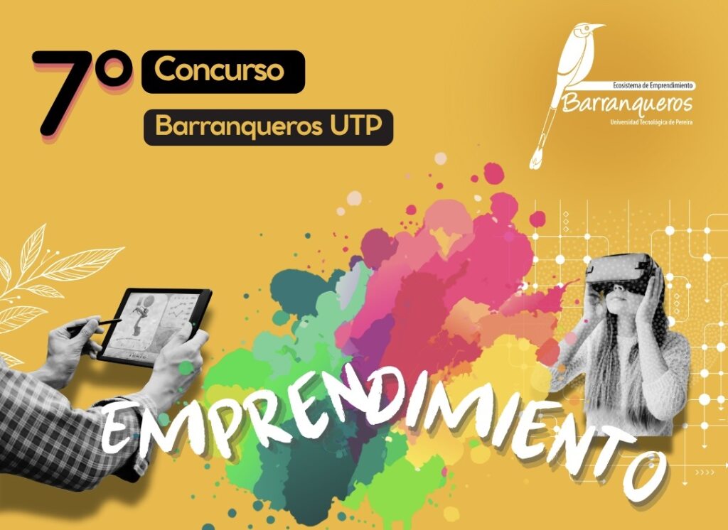 La Vicerrectoría de Investigaciones, Innovación y Extensión de la Universidad Tecnológica de Pereira, a través del proceso de Administración Institucional de la Gestión Tecnológica, la Innovación y el Emprendimiento, invita a toda la comunidad universitaria a participar en la séptima edición del Concurso de Emprendimiento Barranqueros UTP.