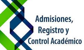 Admisiones Registro y Control Académico informa